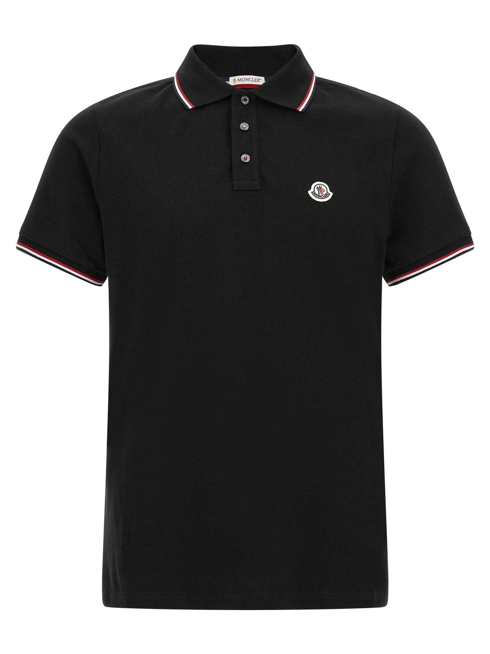 Black Cotton Polo Shirt