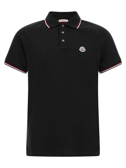 Black Cotton Polo Shirt