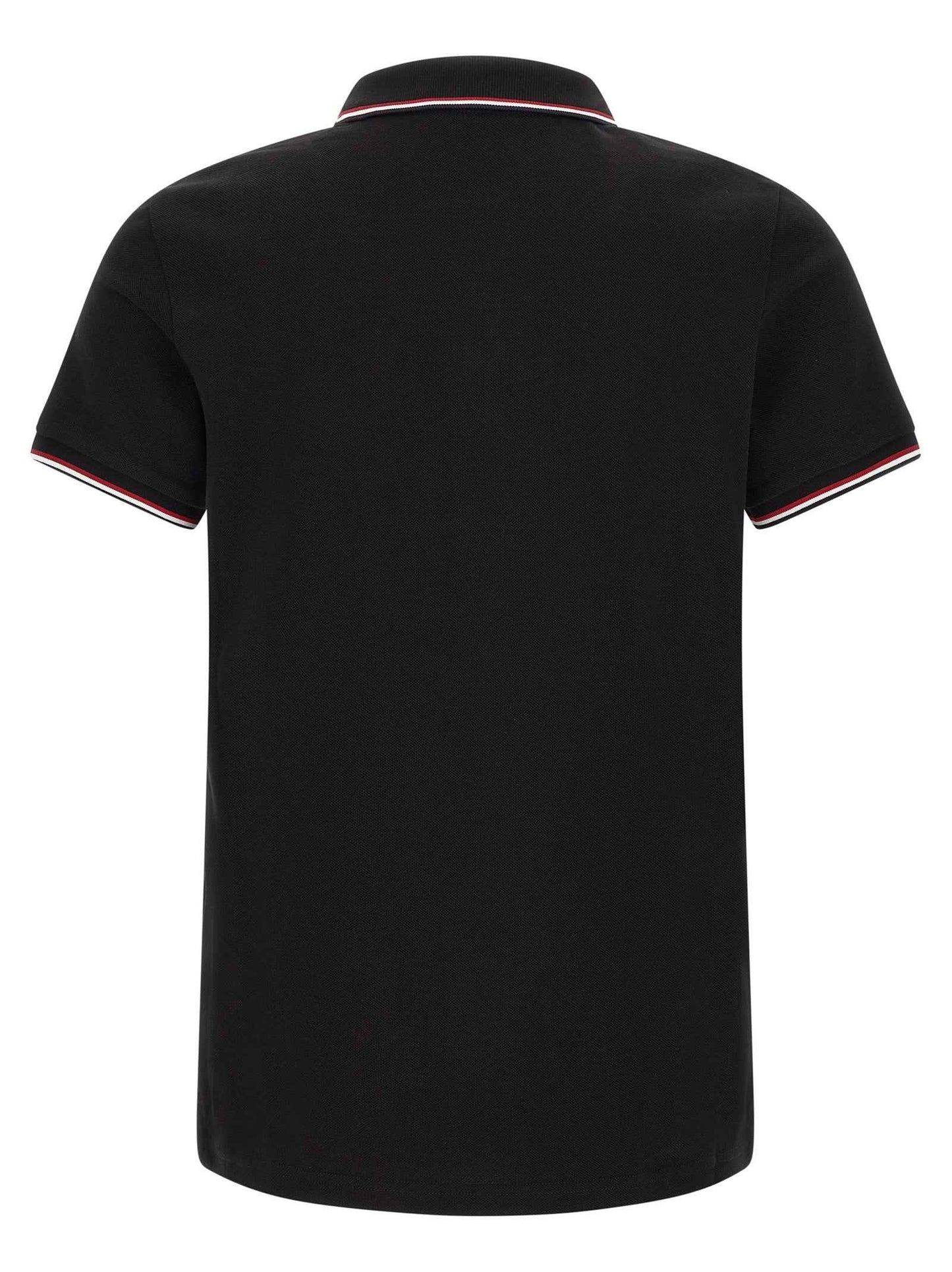 Black Cotton Polo Shirt