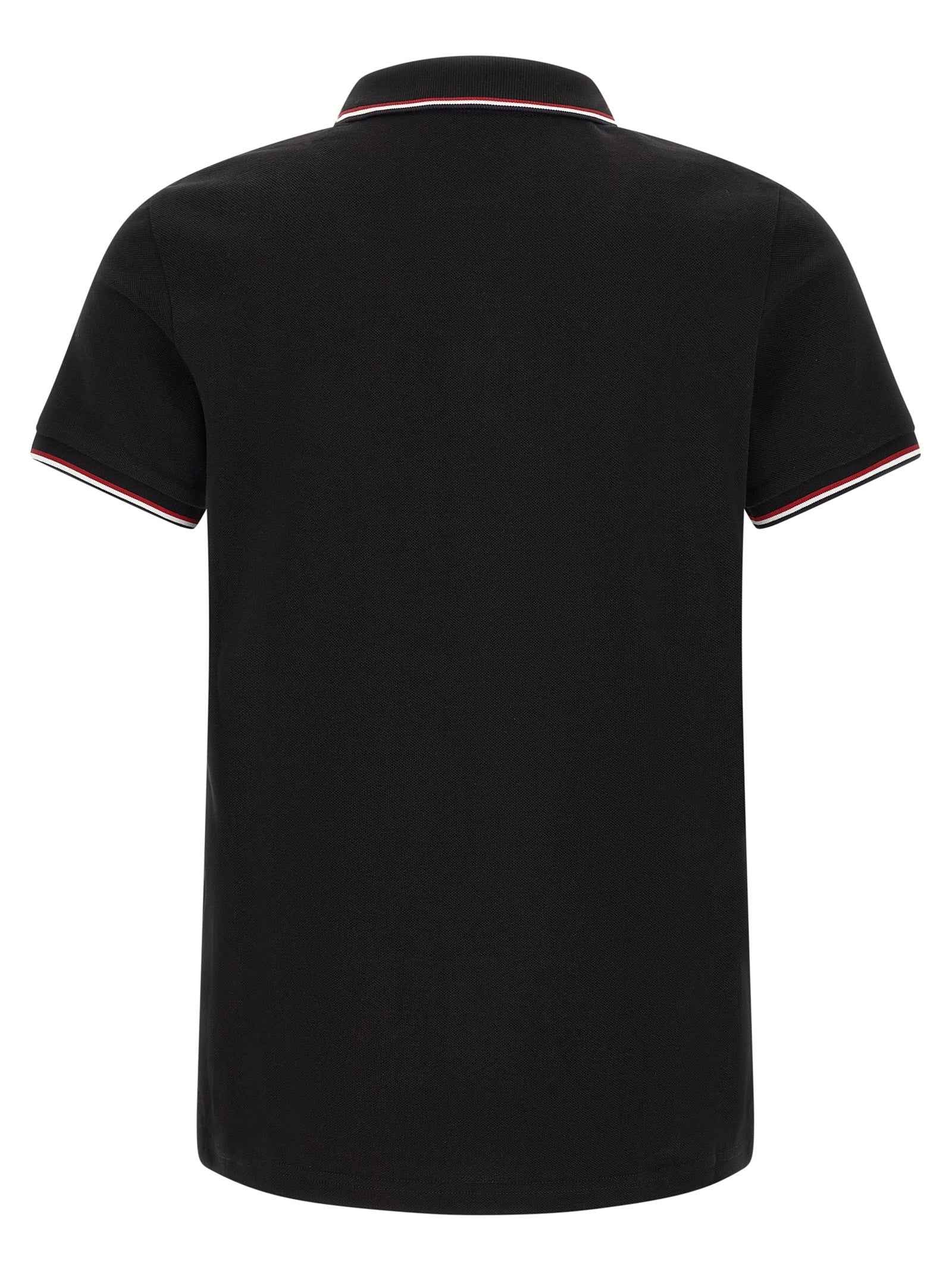 Black Cotton Polo Shirt