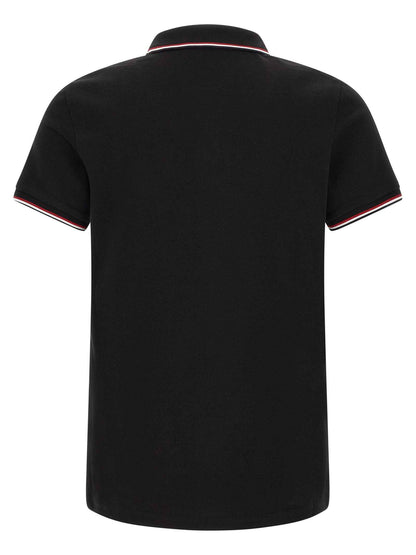 Black Cotton Polo Shirt
