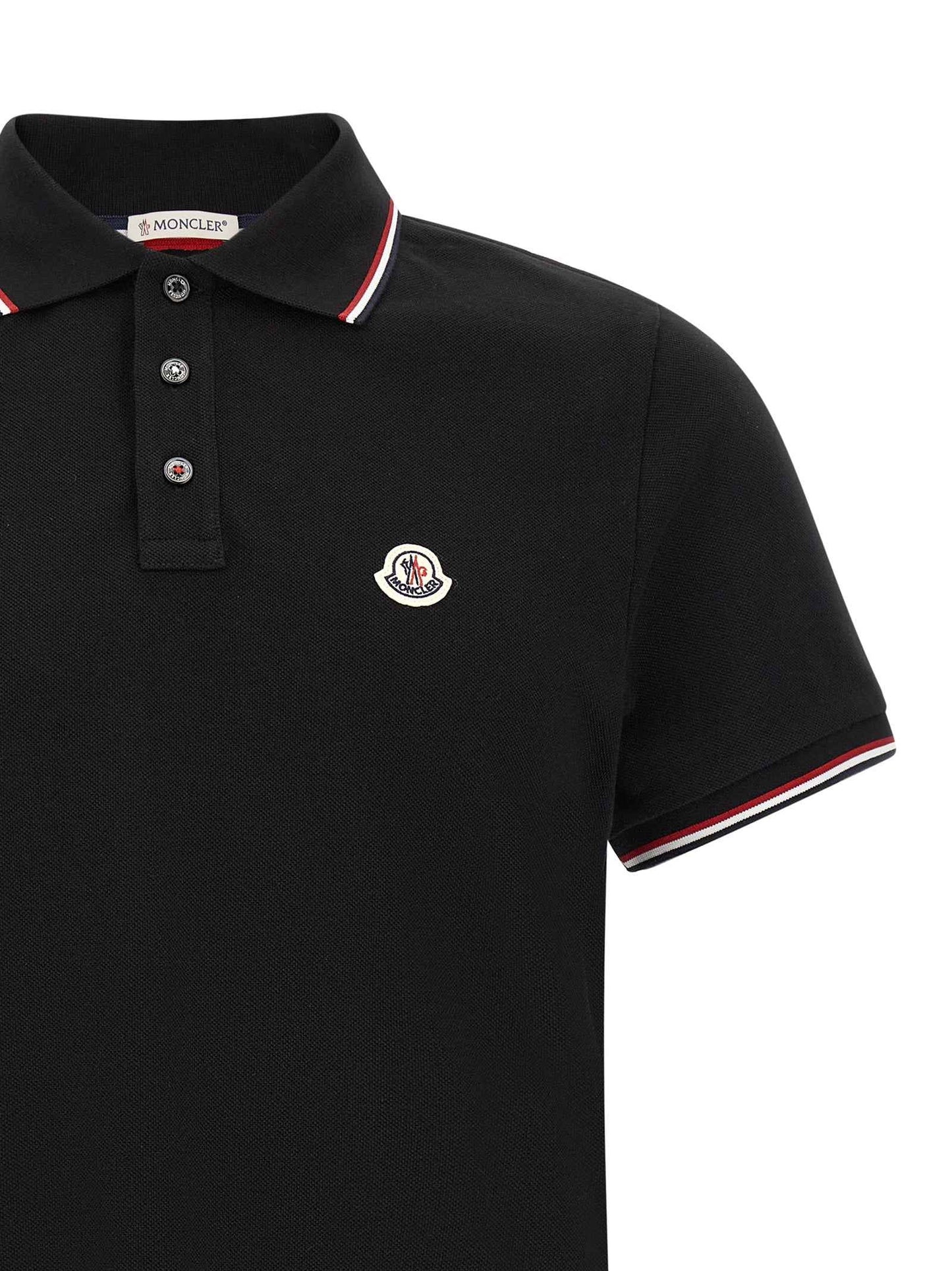Black Cotton Polo Shirt