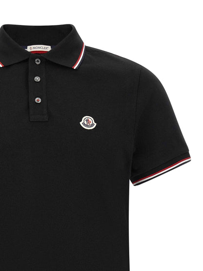 Black Cotton Polo Shirt