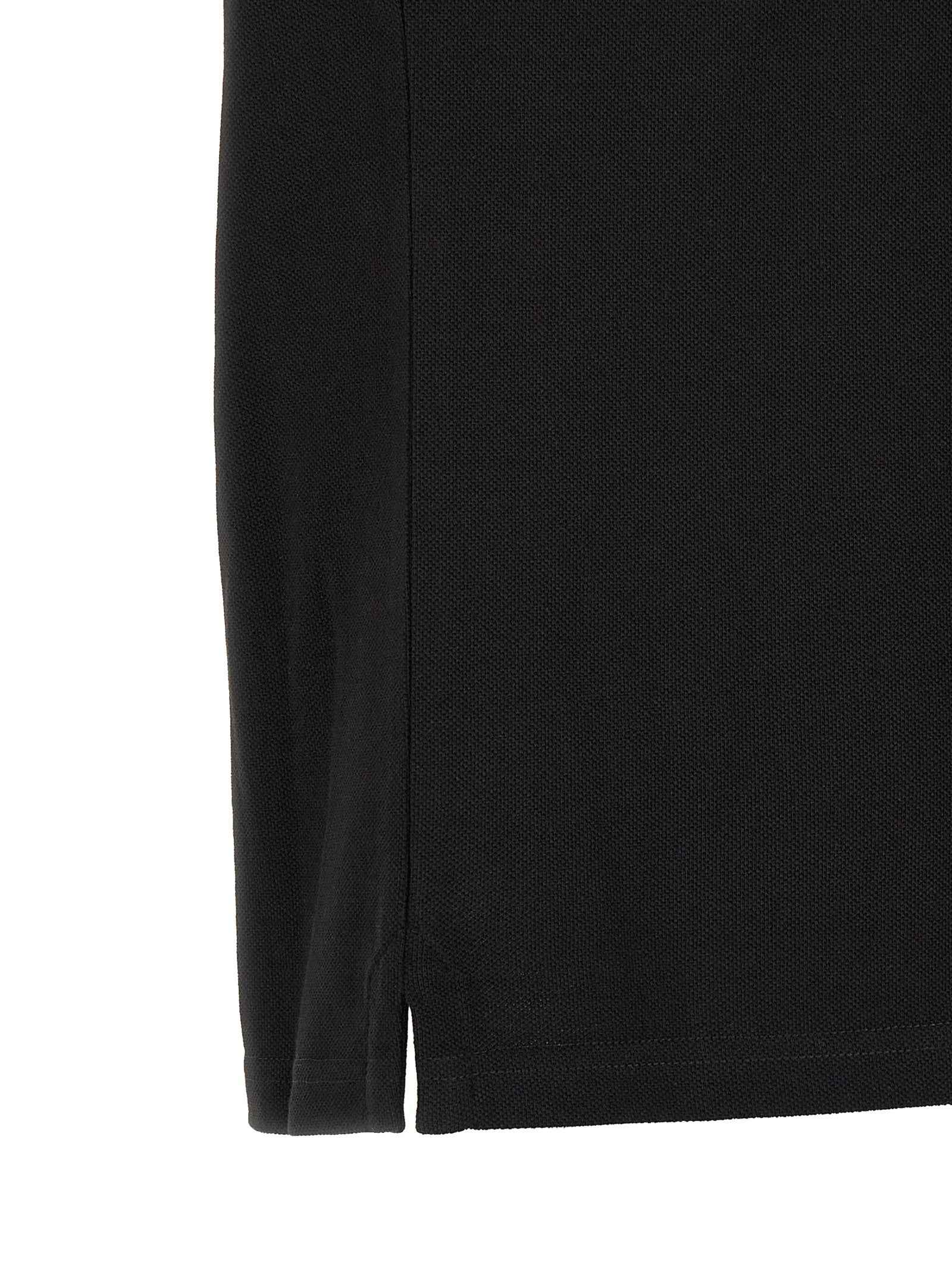 Black Cotton Polo Shirt