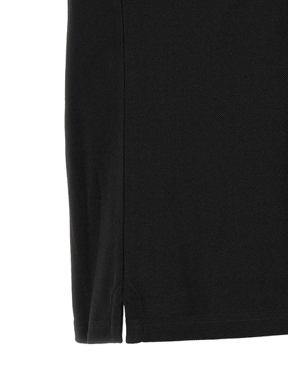 Black Cotton Polo Shirt