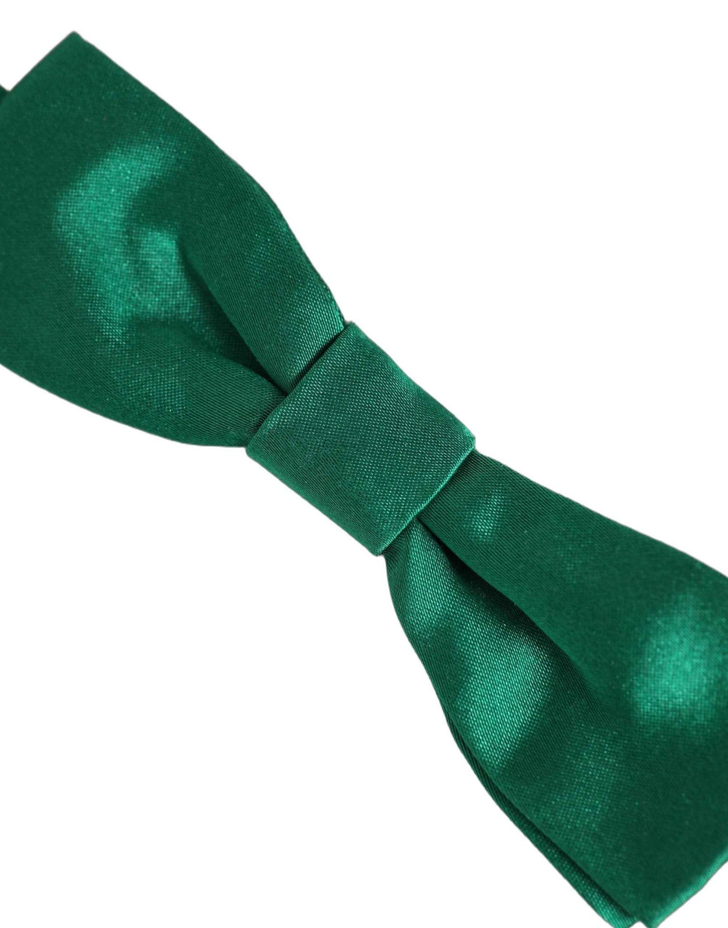 Men Green 100% Silk Adjustable Neck Papillon Bow Tie