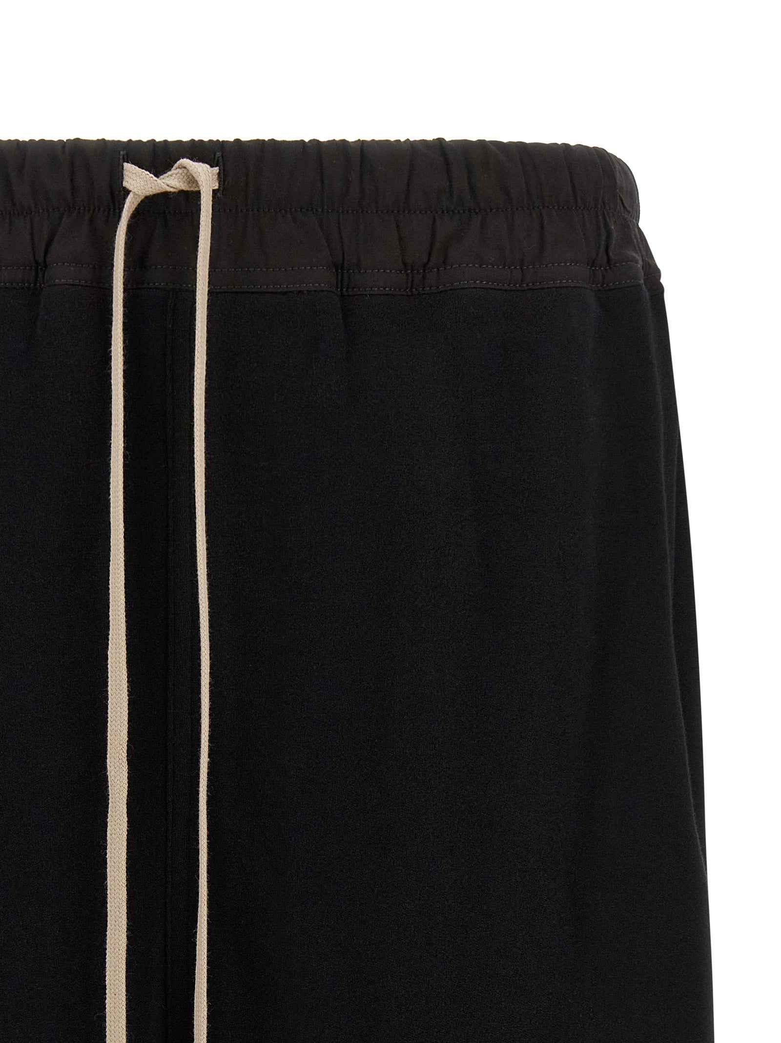 Black Cotton Bermuda Shorts