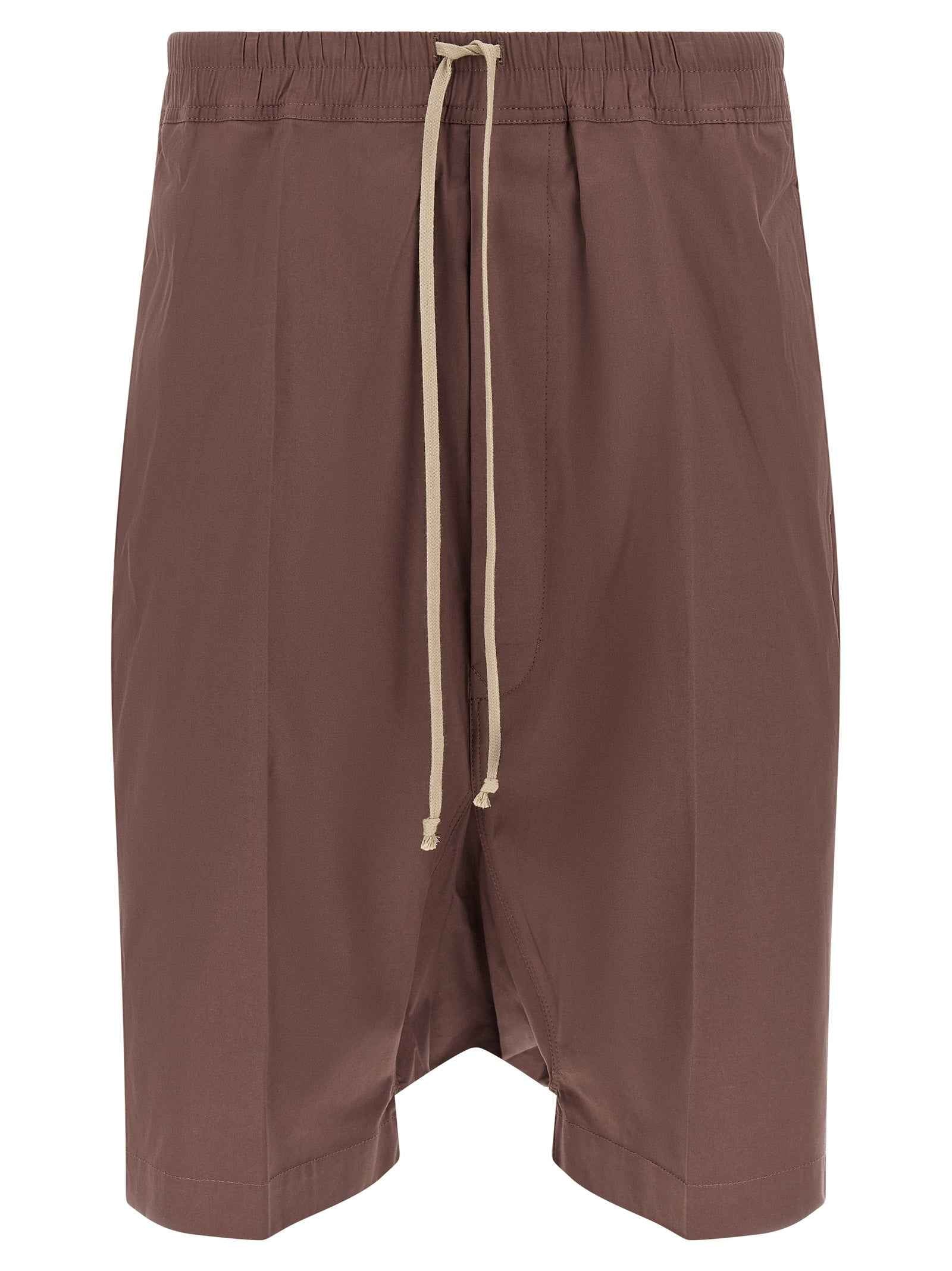 Brown Cotton Bermuda Shorts