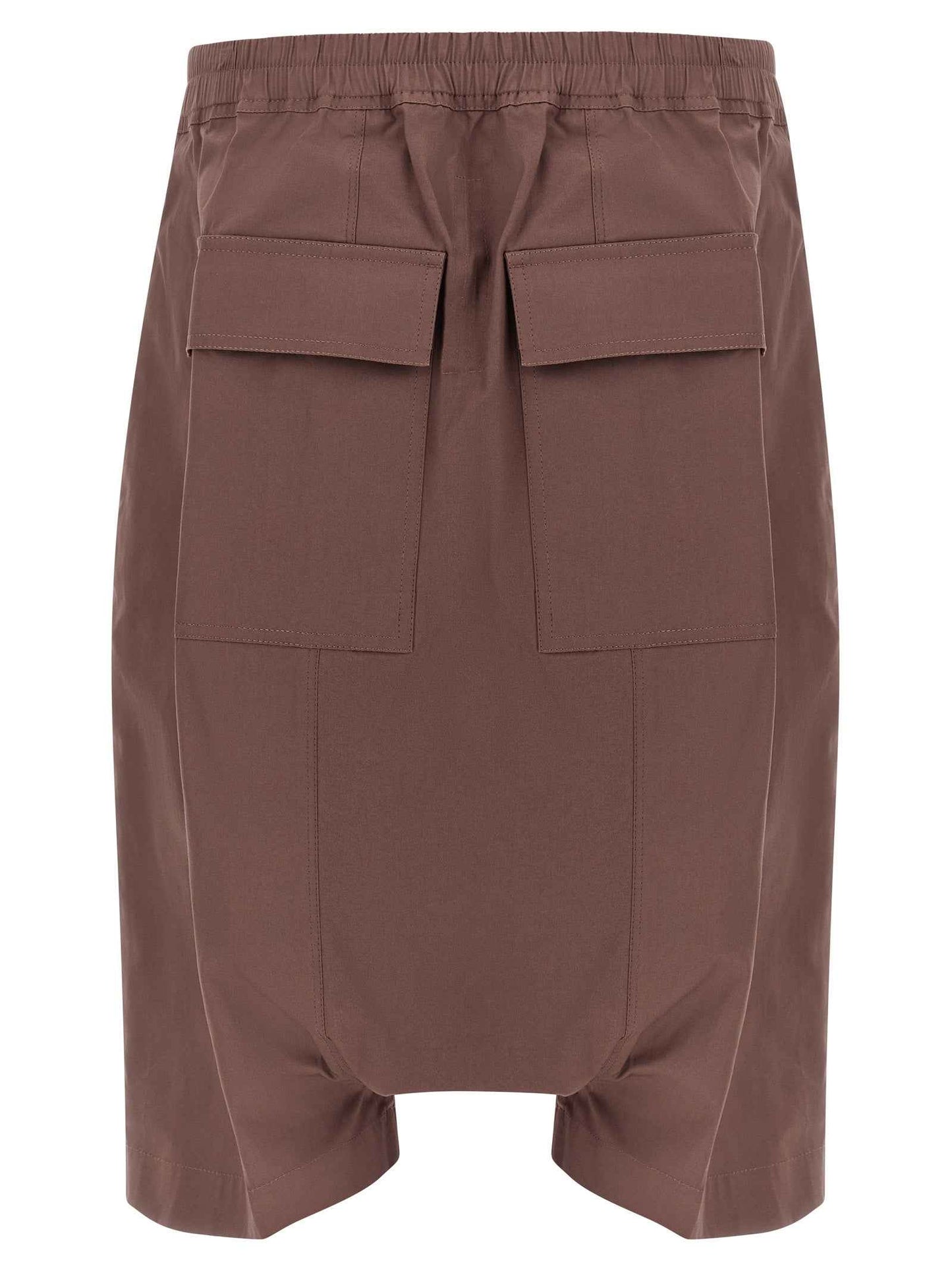 Brown Cotton Bermuda Shorts