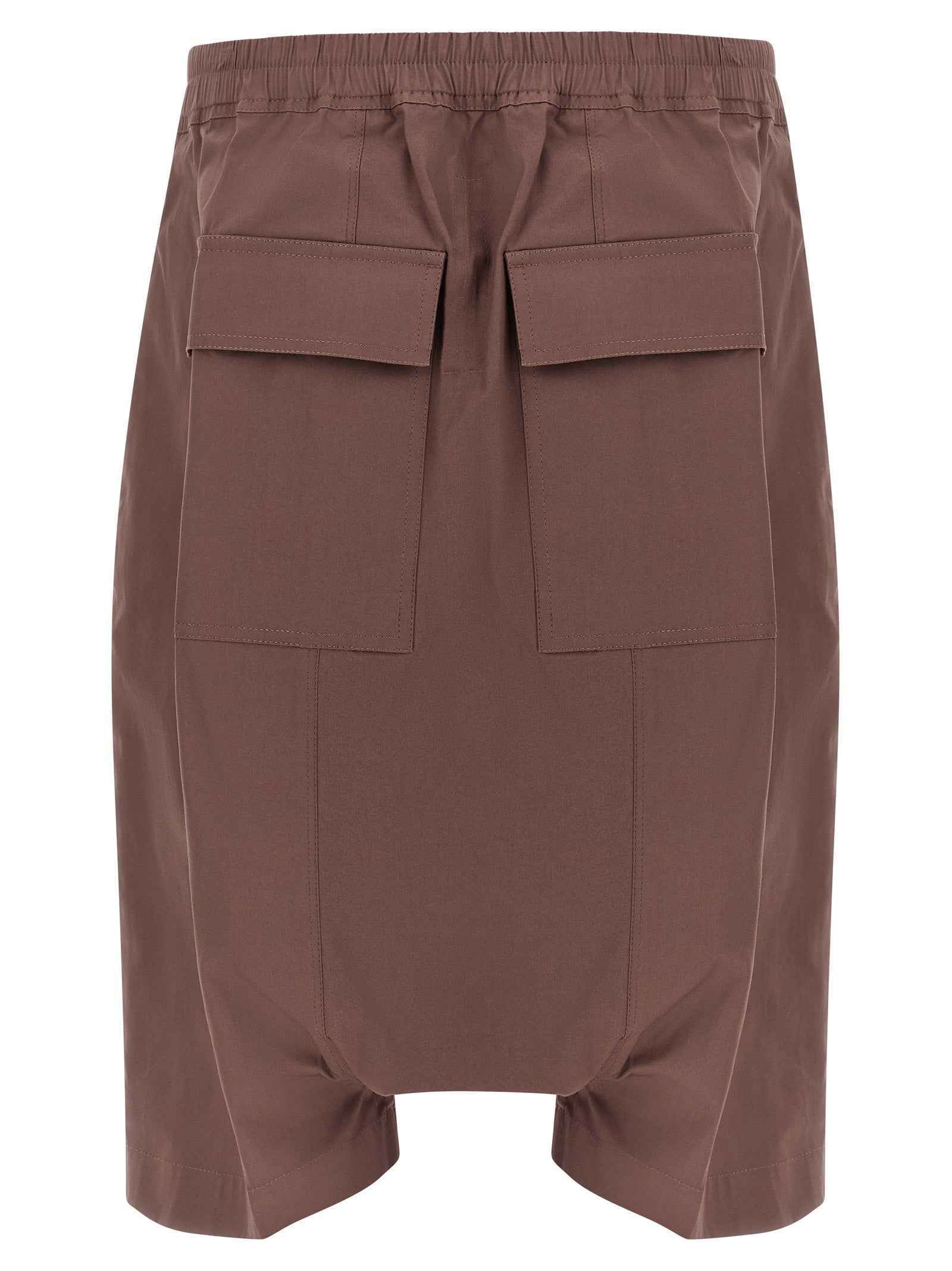 Brown Cotton Bermuda Shorts