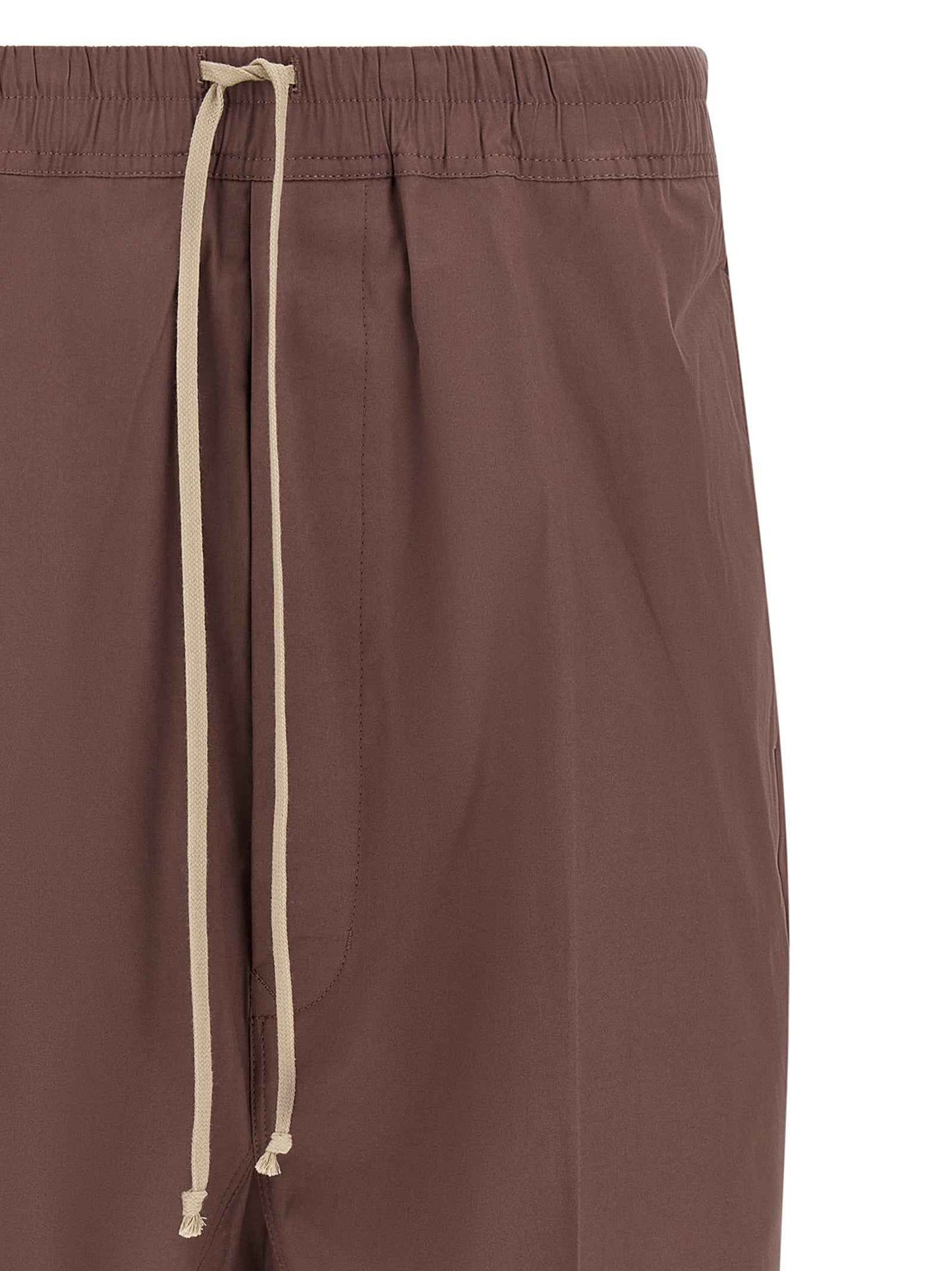 Brown Cotton Bermuda Shorts