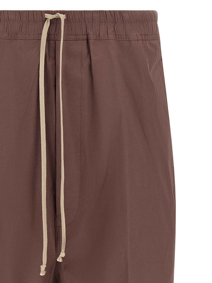 Brown Cotton Bermuda Shorts