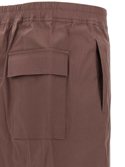 Brown Cotton Bermuda Shorts