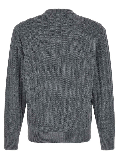 Gray Cotton Cardigan