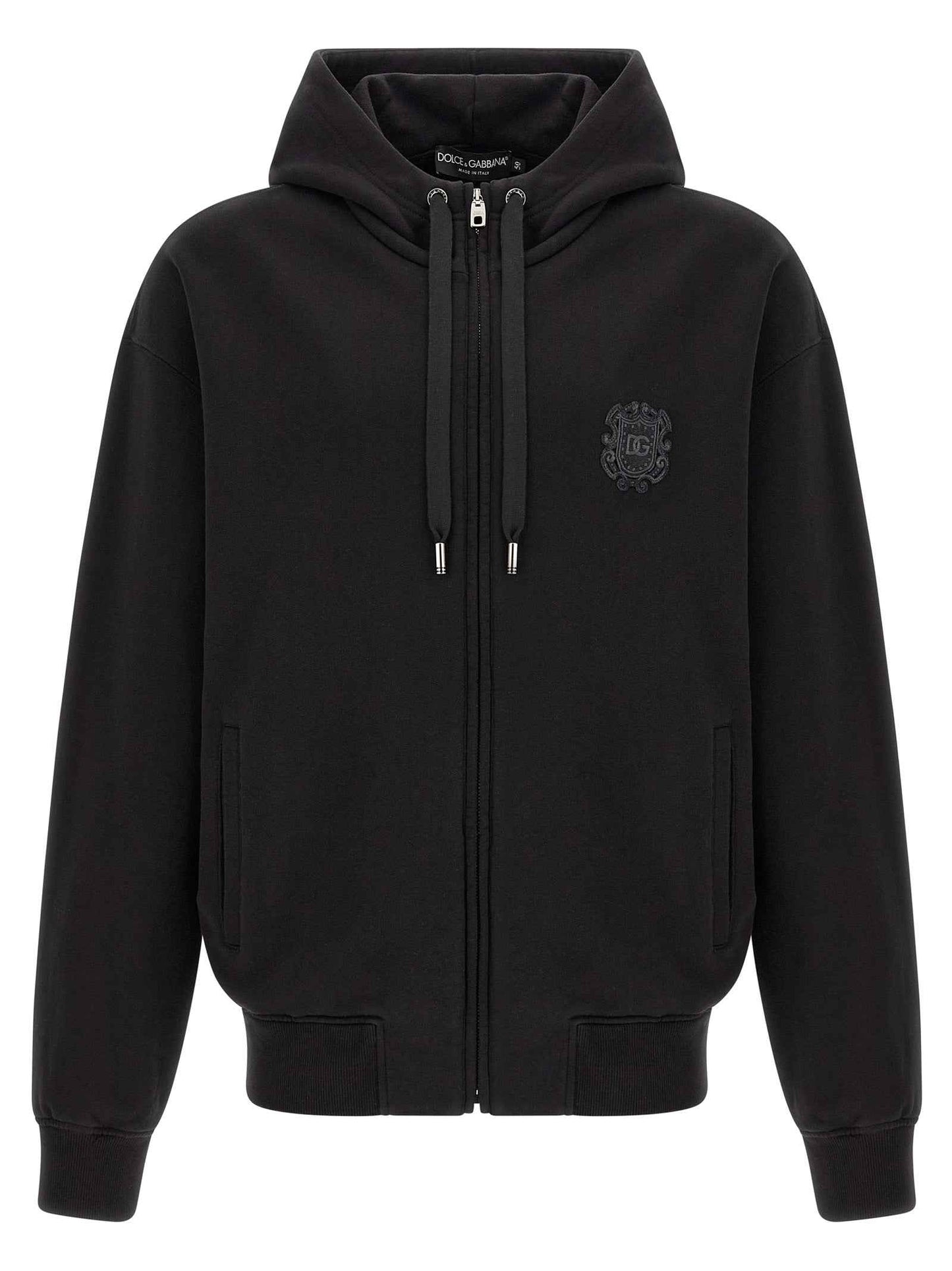 Black Cotton Sweatshirt