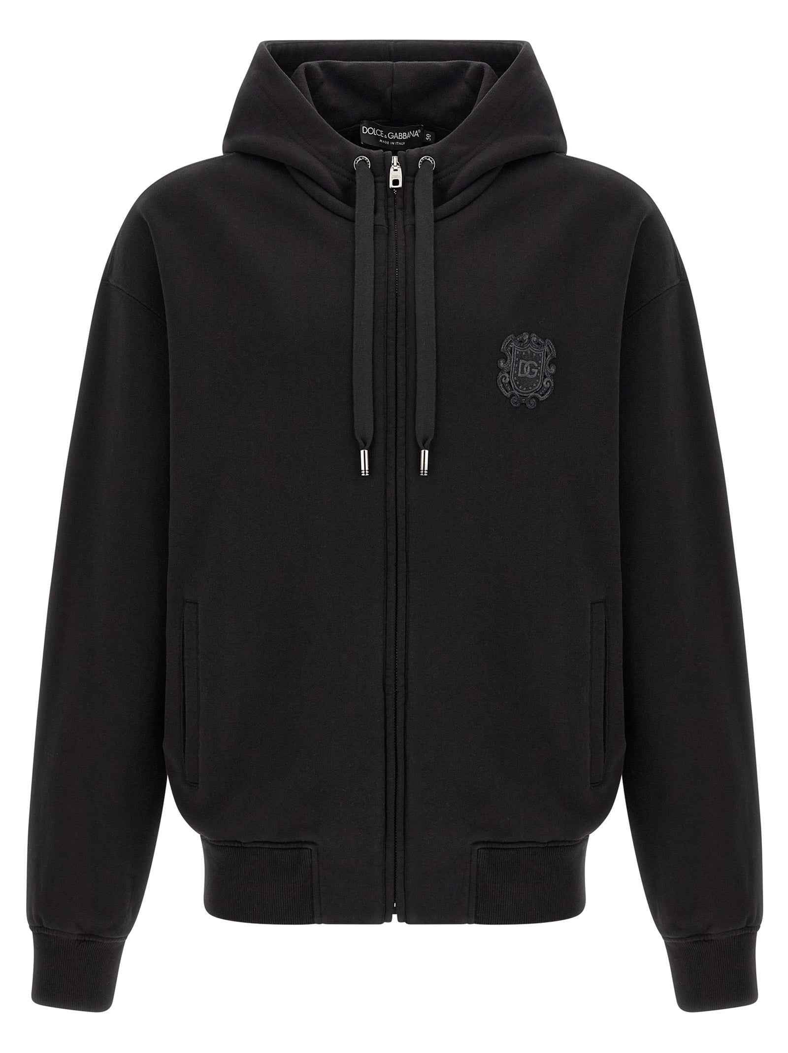 Black Cotton Sweatshirt