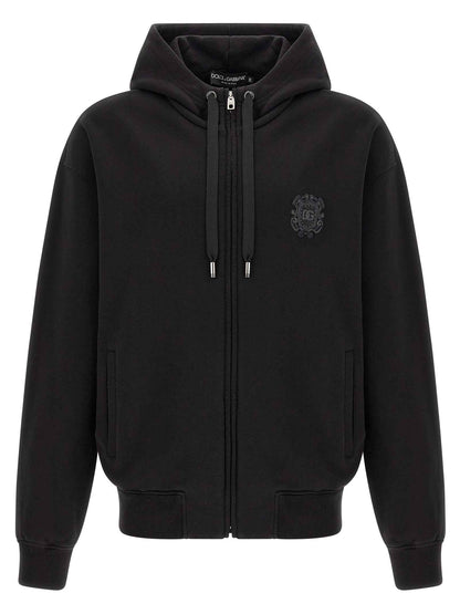 Black Cotton Sweatshirt
