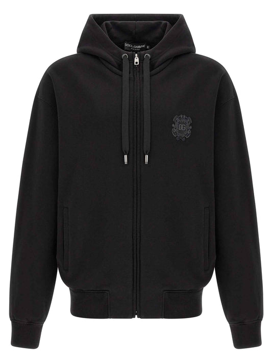 Black Cotton Sweatshirt