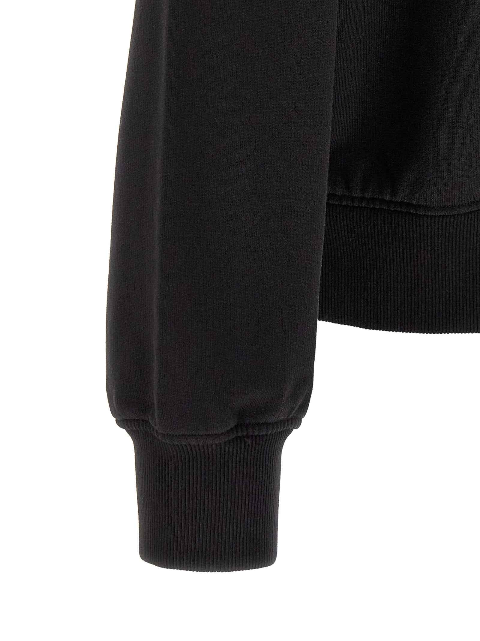 Black Cotton Sweatshirt