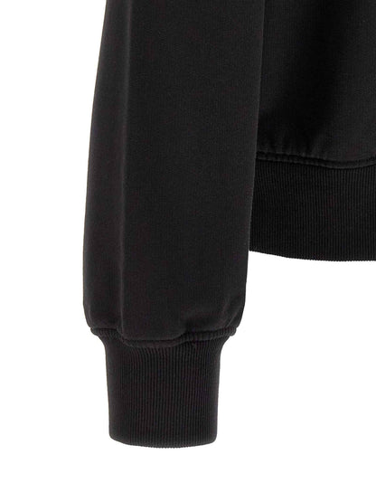 Black Cotton Sweatshirt