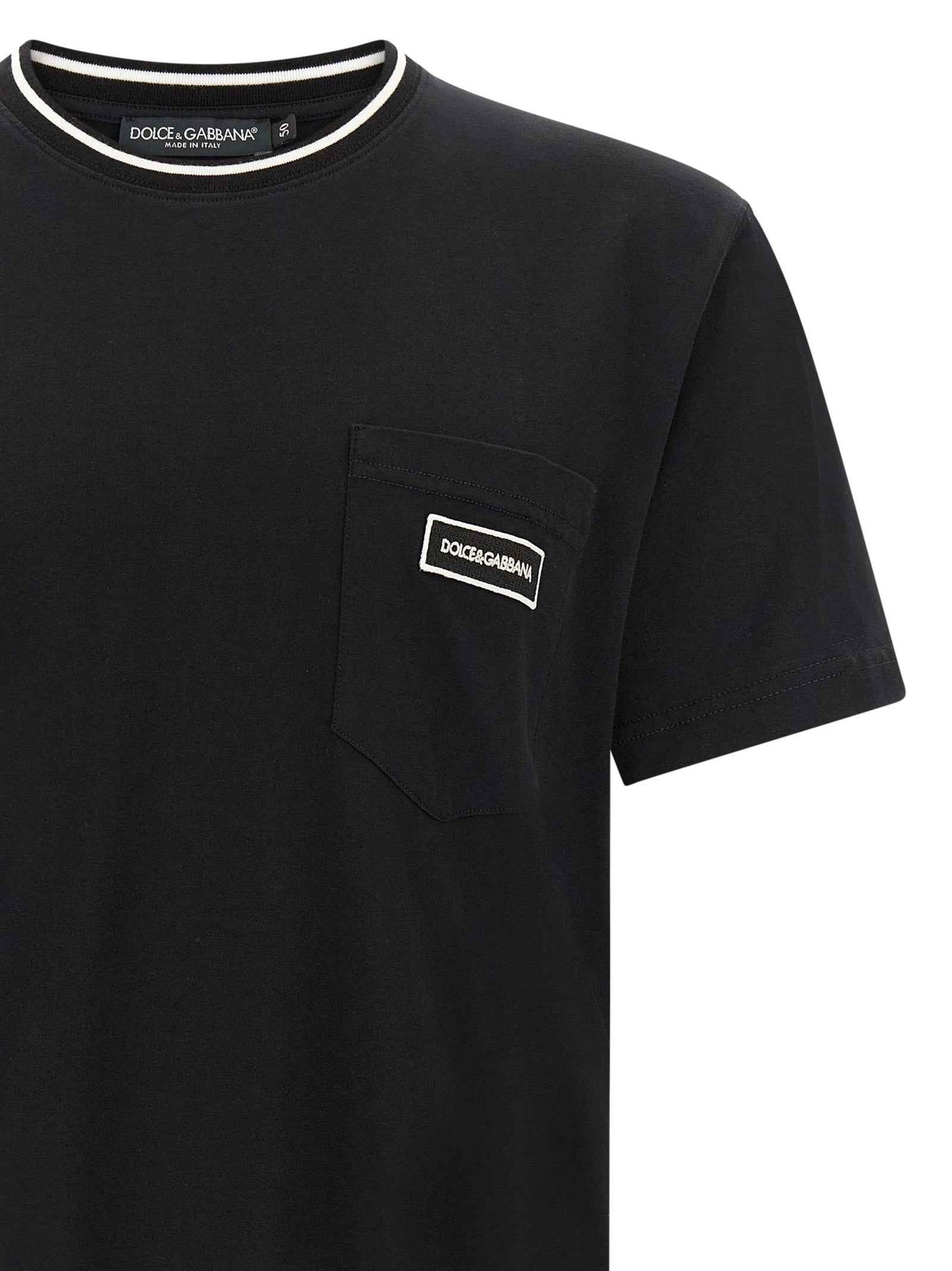 Black Cotton T-Shirt