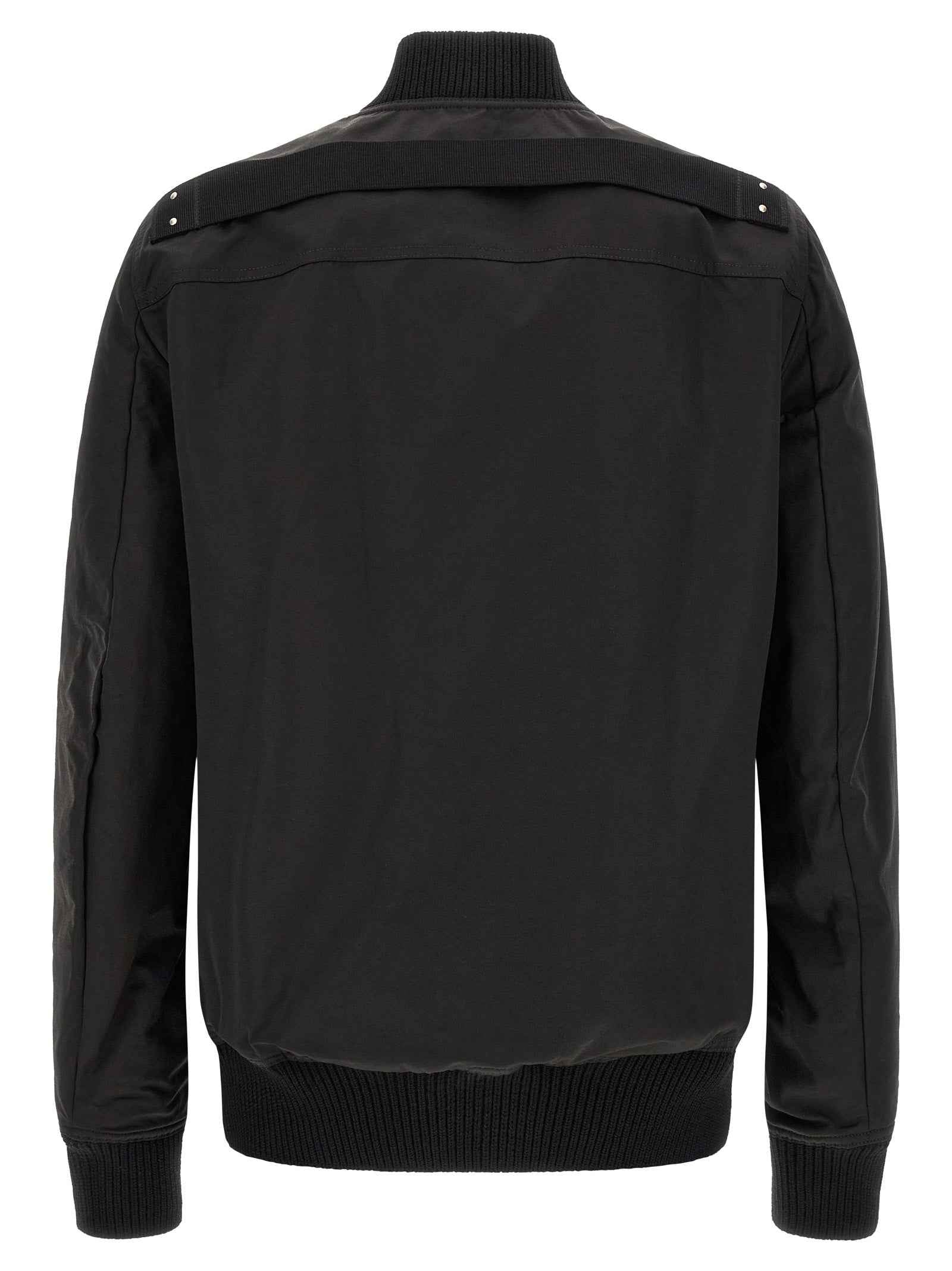 Black Nylon Bomber