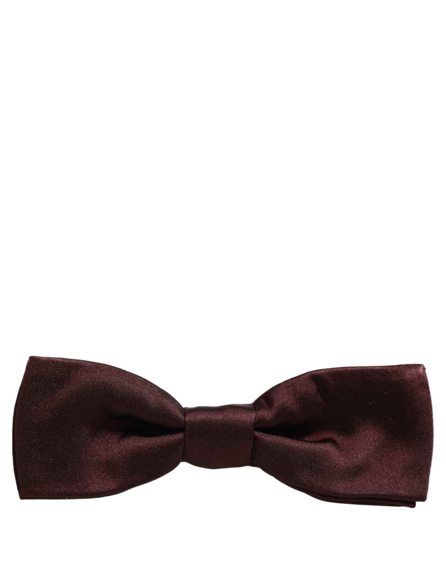Men Brown 100% Silk Adjustable Neck Papillon Bow Tie