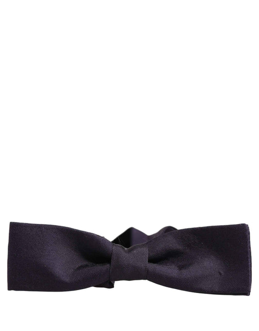Men Violet 100% Silk Adjustable Neck Papillon Bow Tie