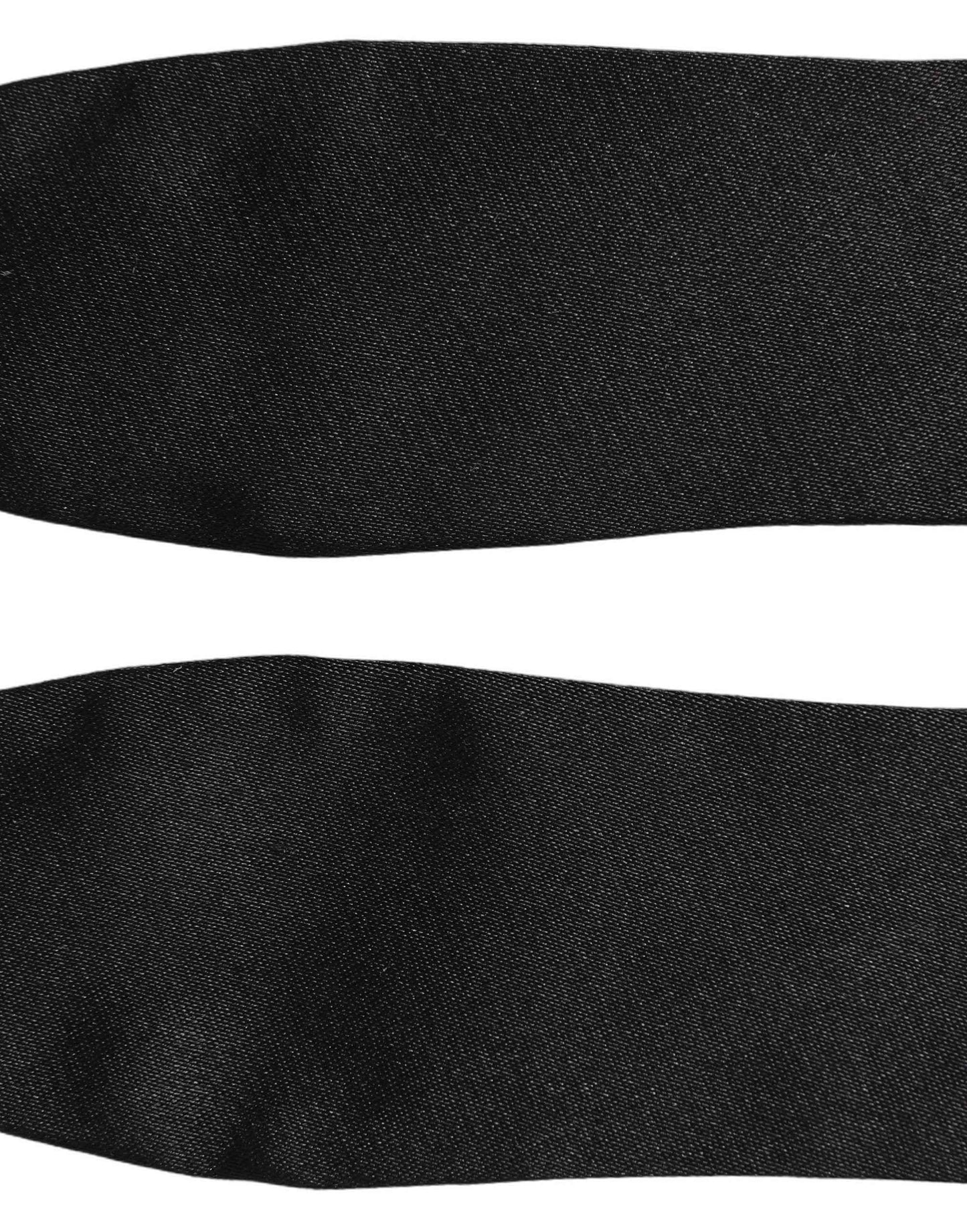 Men Black 100% Silk Adjustable Neck Papillon Bow Tie
