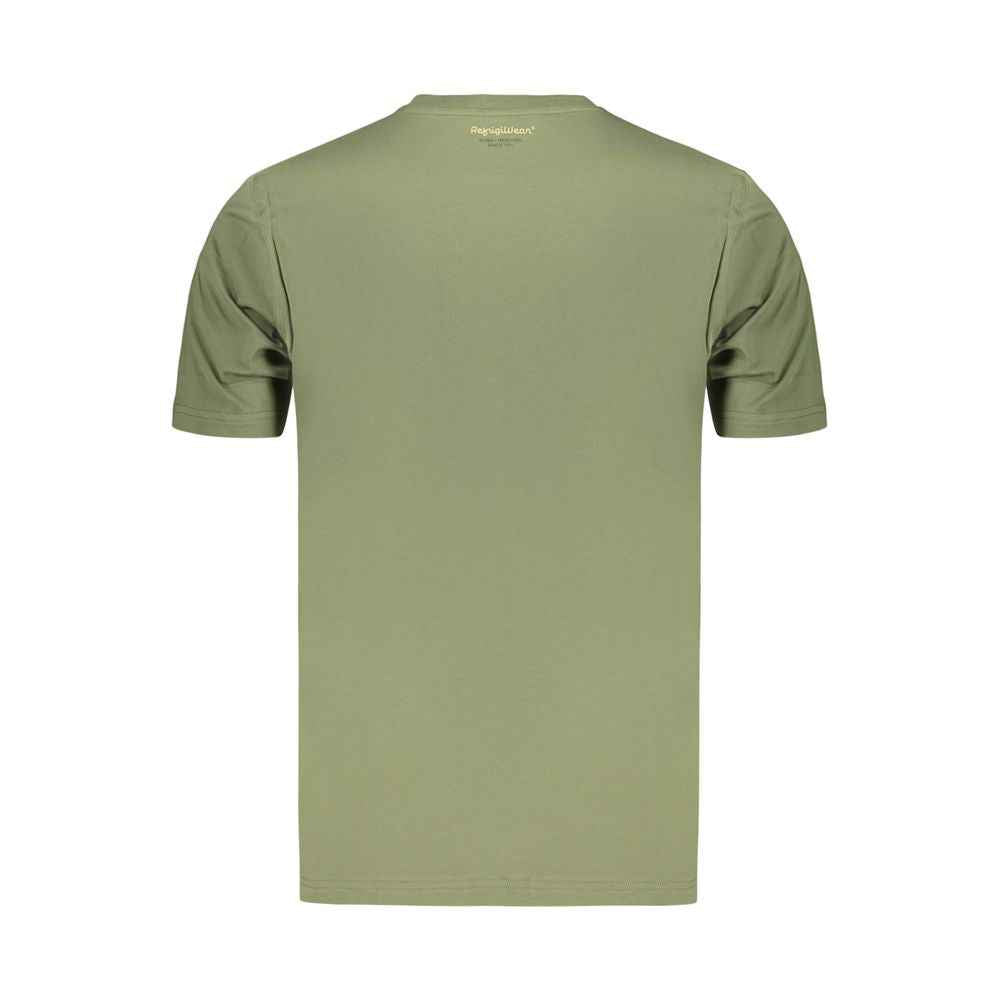 Green Cotton Men's T-Shirt
