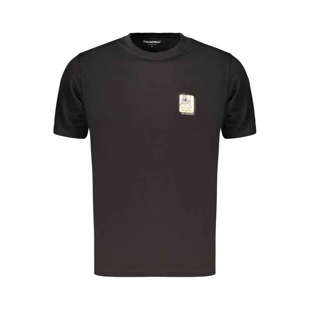 Black Cotton Men's T-Shirt