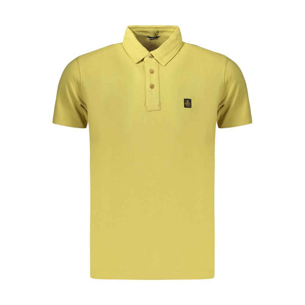Yellow Cotton Men's Polo