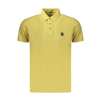 Yellow Cotton Men's Polo
