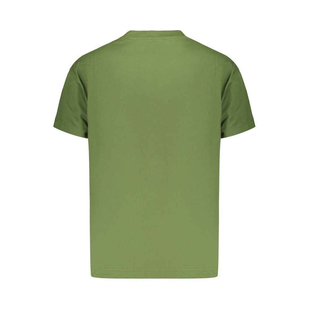 Green Cotton Men's T-Shirt