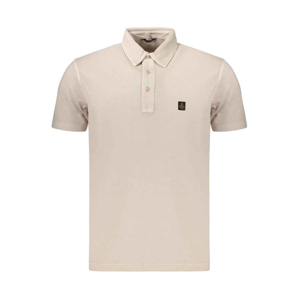 Beige Cotton Men's Polo Shirt