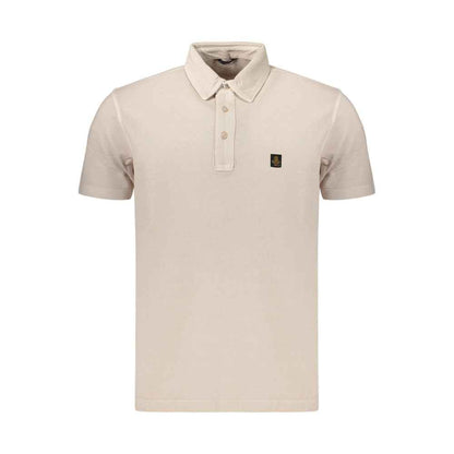 Beige Cotton Men's Polo Shirt