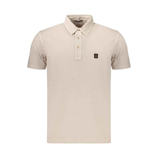 Beige Cotton Men's Polo Shirt