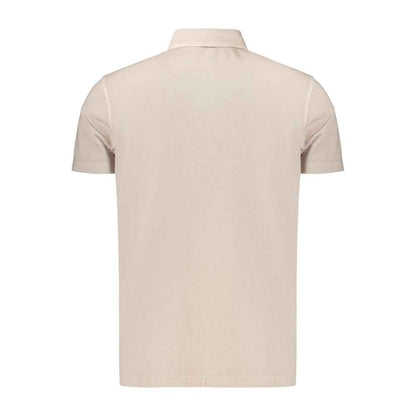 Beige Cotton Men's Polo Shirt