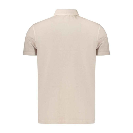 Beige Cotton Men's Polo Shirt