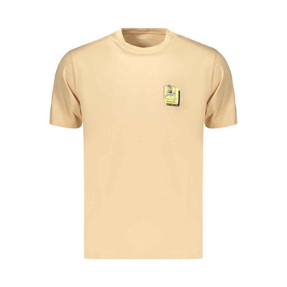 Beige Cotton Men's T Shirt
