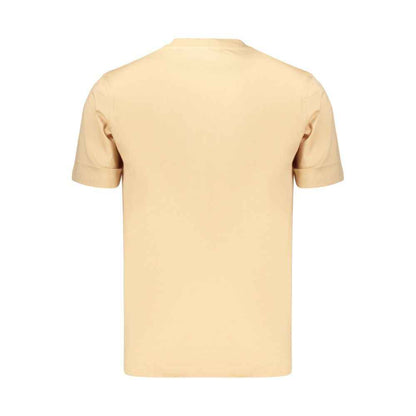Beige Cotton Men's T Shirt
