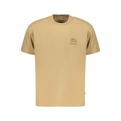 Brown Cotton Men's T-Shirt