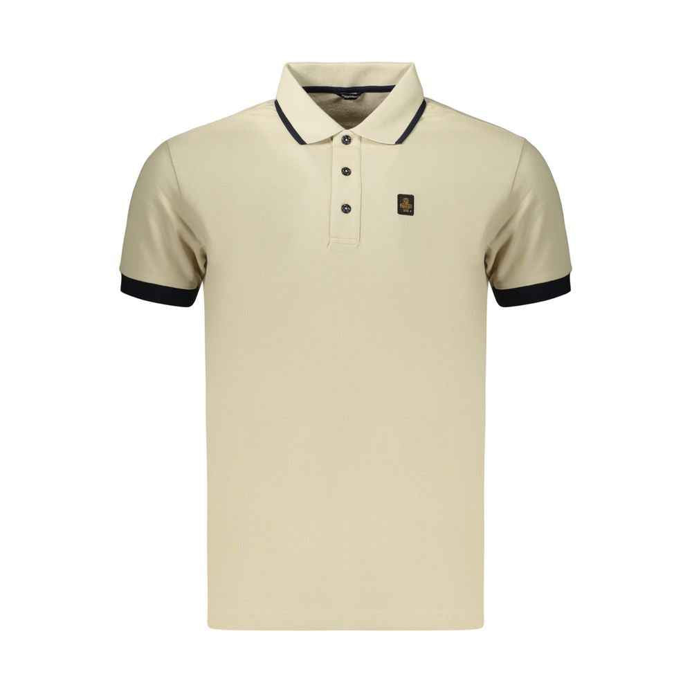 Beige Cotton Men's Polo