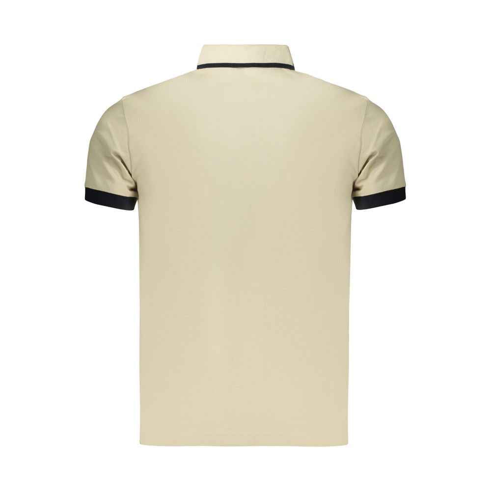 Beige Cotton Men's Polo