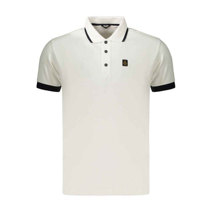 White Cotton Men's Polo