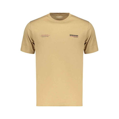 Brown Cotton Men's T-Shirt