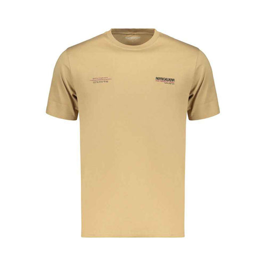 Brown Cotton Men's T-Shirt