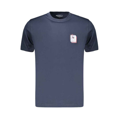 Blue Cotton Men's T-Shirt