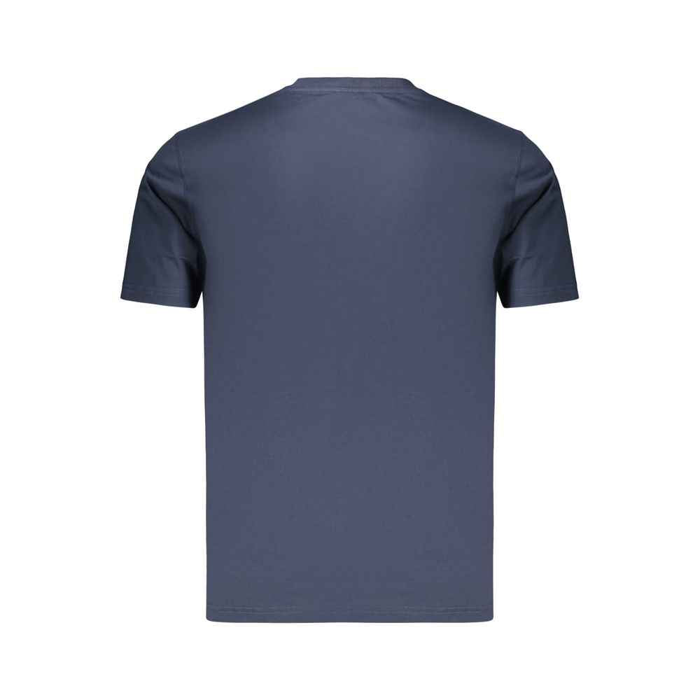 Blue Cotton Men's T-Shirt