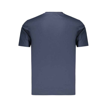 Blue Cotton Men's T-Shirt